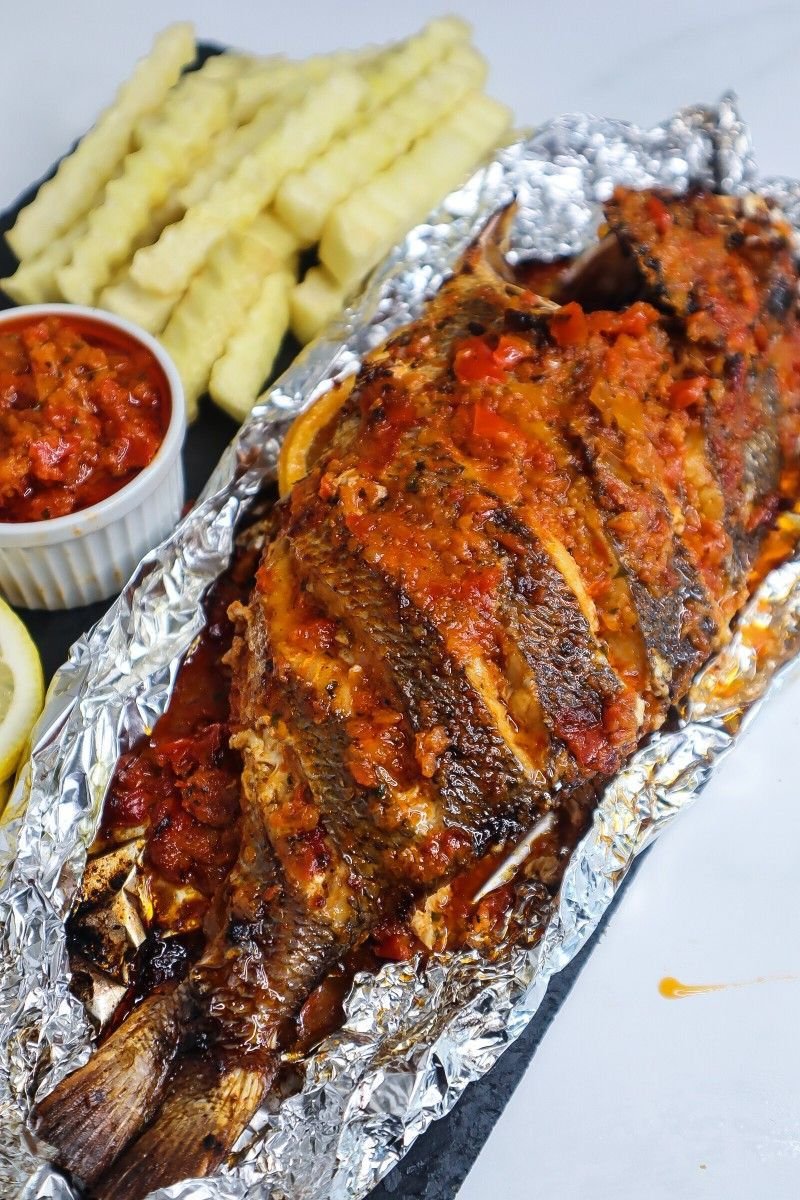 grilled whole fish